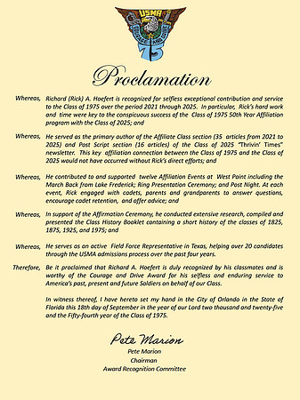 Proclamation #26 - Hoefert