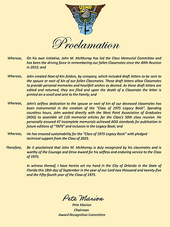 Proclamation #27 McMurray