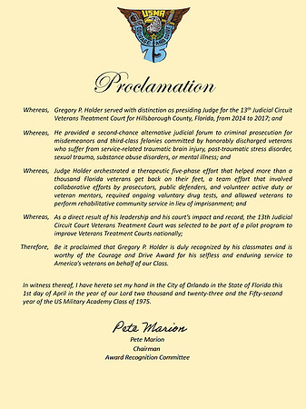 Proclamation #17 - Holder