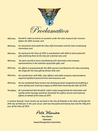 Proclamation #11 - Lebel