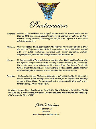 Proclamation #22 - Ulekowski