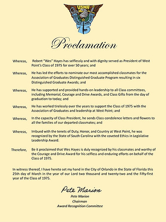 Proclamation #13- Hayes